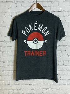 Pokemon Trainer Mens Short Sleeve T Shirt Gray Size Medium - Picture 1 of 4