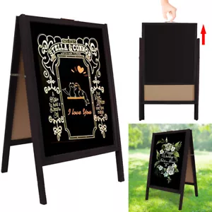 Rustic Magnetic A-Frame Chalkboard Sign Extra Large 35" Free Standing Board Sign - Picture 1 of 12