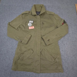 Scotch & Soda jacket Womens MEDIUM green military long sleeve cotton size M - Picture 1 of 10