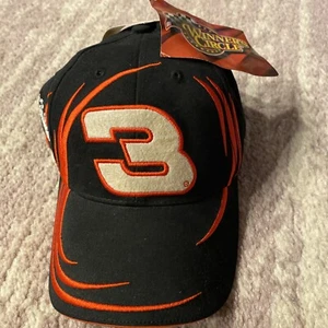NUEVO Sombrero Nascar Dale Earnhardt 3 Ganadores Círculo Negro Intimidator 2002 Gorra Nuevo con Etiquetas - Imagen 1 de 12