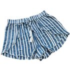 American Eagle Striped Wrap Shorts Sz M 2" Inseam Beach Summer Vacay Blue White 