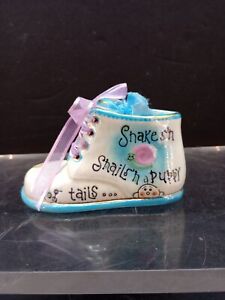 Baby Steps Second Nature Ceramic Boy Shoe 11100 Birth Commemoration Handmade 