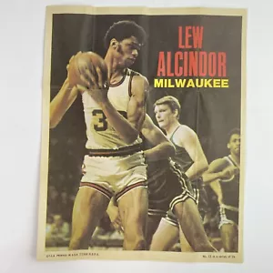 Póster vintage 1968 Topps Lew Alcindor Milwaukee #13 de #24 baloncesto de la NBA 8x10 - Imagen 1 de 16