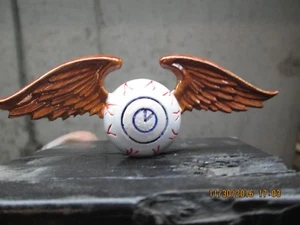 Vintage von Dutch fliegender Augapfel handbemalt Ratrod Auto Motorhaube Ornament - Bild 1 von 5