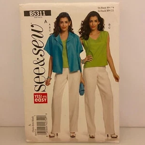 #B5311 See&Sew Misses Jacke Oberteil und Hose Schnittmuster Gr. XS-M - Bild 1 von 4