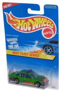 Hot Wheels Heat Fleet Series 1 of 4 (1996) Green Police Cruiser Toy Car #537 - Picture 1 of 1