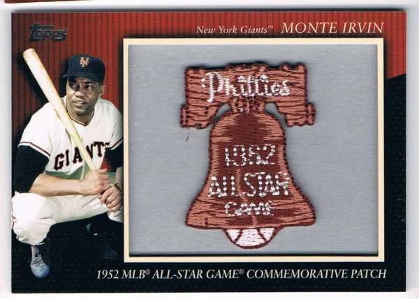 2010 Topps Commemorative Patch #MCP-61 Monte Irvin NM-MT NY Giants - Image 1 of 1