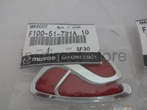 Genuine Mazda Anfini RX-7 FD3S RED Emblem Front & Rear Set OEM - Picture 1 of 6
