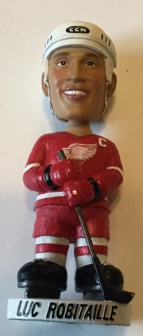 LUC ROBITAILLE Detroit Red Wings NHL Bobble head AGP 2002 Bobblehead NIB new Cover
