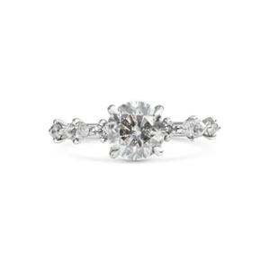 IGI Lab Grown 1,35 ct Rundschliff Diamant Verlobungsring 14k Weißgold - Bild 1 von 14