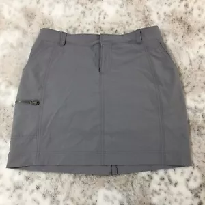 Athleta Skort Womens 6 Skirt Shorts Gray Stretch Pocket Tennis Golf Athletic - Picture 1 of 11