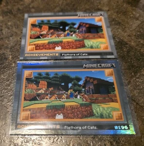 2024 Panini Minecraft Plethora Of Cats #196 Holo Foil 452/475 + Stone - Picture 1 of 5