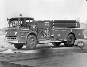 Pirsch Caledonia Fire Truck Vintage Photograph Print 8.5x11" - Picture 1 of 1