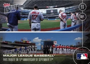 2016 TOPPS NOW #444 MAJOR LEAGUE BASEBALL - TRIBUTE TO SEPTEMBER 11TH - Picture 1 of 2