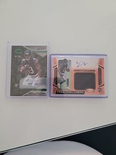 2023 Panini Black - Rookie Autographs Tyler Scott /15. Emerald. Freshman Fabrics