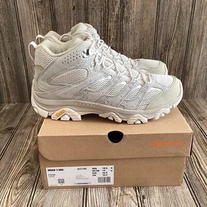 Merrell Mens Moab 3 Mid Waterproof Hiking Boot J037289 Oyster Size 10.5 US 44.5 - Picture 1 of 19
