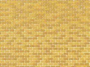 Auhagen 50110 H0/Tt Decor Paperboard, Brick Wall Ocher train background HO scale - Foto 1 di 1