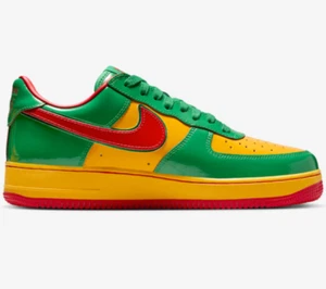 Nike x Lil Yachty Us Force 1 Lucky Green Mystic Red University Gold IH4383-300 - Picture 1 of 9