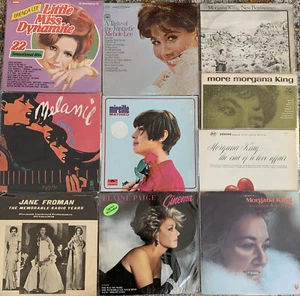 Lot(10) Female Vocalists 70's 80's vinyl LP RECORDS Morgana King Mathieu Paige - Picture 1 of 12