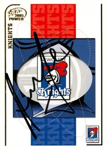 Signed 2005 Newcastle Knights NRL Select Power Card - Andrew Johns - Picture 1 of 3