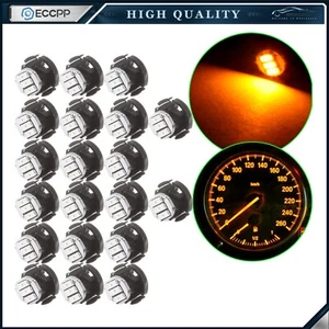 20x Amber T4/T4.2 Neo Wedge 3SMD LED Panel HVAC Climate Control Lights Bulbs - Picture 1 of 5