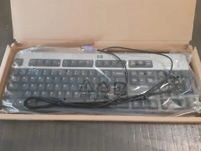 New Genuine HP 434820-001 PS/2 Connection Keyboard Basic Vista Silver/Black - Image 1 of 4