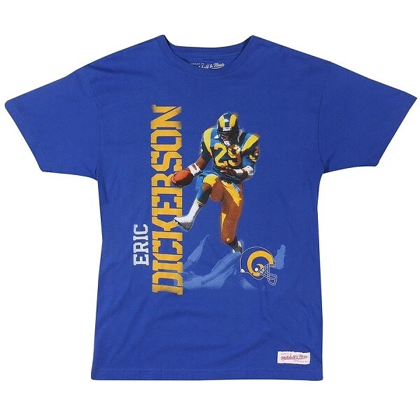 Eric Dickerson Los Angeles Rams Mitchell & Ness Photo Real T-shirt Plus Sizes - Image 1 of 1