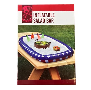 NEW Large Inflatable Ice Serving Buffet Salad Bar Patriotic Party Drink Cooler - Picture 1 of 4