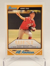 Gerrit Cole 2007 Bowman AFLAC All American High School Rookie Card RC