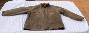 VTG Carhartt Brown Men's Jacket Blanket Lined Pre-Owned - Picture 1 of 23