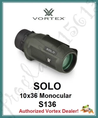 VORTEX OPTICS Solo Monocular 10x36 - S136 - Authorized Vortex Dealer! - Image 1 of 4