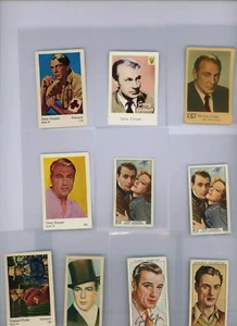 Miny Rare Collection Lot of (10) 1936-1952 Gary Cooper Film Stars Cards & Bonus - Picture 1 of 1