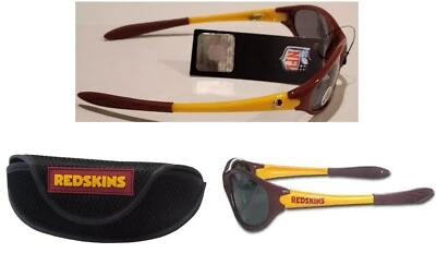 Gafas de sol deportivas del equipo Washington Redskins con estuche blando fútbol americano con licencia NFL Foto 1 de 4