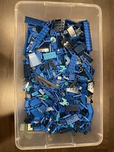 LEGO 200+ BLUE PIECES FROM BULK! SORTED RANDOM LOT! - Picture 1 of 1