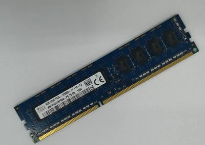 SK Hynix 8GB DDR3 1600 ECC UDIMM RAM 2Rx8 PC3L-12800E HMT41GU7BFR8A-PB 240pin - Image 1 of 4