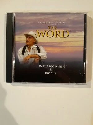 CHARLTON HESTON The Word Bible CD In The Beginning & Exodus Religious Program Jy Foto 1 de 2
