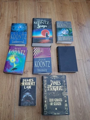 Dean Koontz James Herbert Hardback Book Bundle Hardcover - Classic Horror  - Image 1 of 4