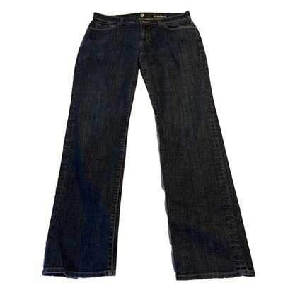 7 Seven For All Mankind Standard Straight Blue Jeans Men's 33 - Image 1 of 4