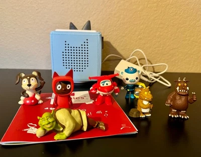 🔥Tonies Toniebox Audio Player Bundle Lot -- Box + Charger + 7 Figurines EUC - Image 1 of 2