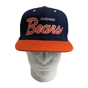 Chicago Bears NFL Mitchell & Ness Vintage Collection Script Snapback Hat Cap - Picture 1 of 8