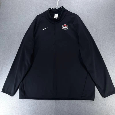 Nike Dri-FIT Pullover Cremallera Cuarto Para Hombres 2XL Erie Seawolf Logo Manga Larga Top Gimnasio Foto 1 de 4