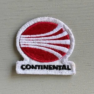 Vintage Continental Airlines gestickter Aufnäher rot weiß Logo - Bild 1 von 4