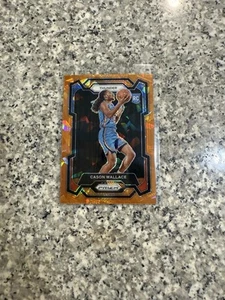 2023-24 Panini Prizm RC Cason Wallace Orange Cracked Ice #139 OKC Thunder SP SSP - Foto 1 di 4