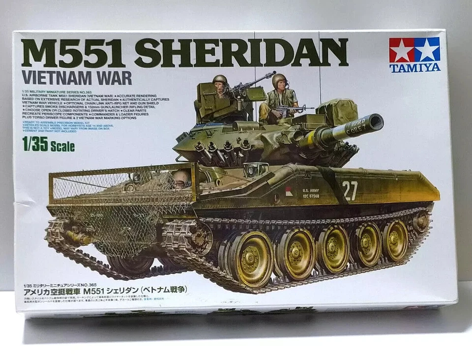 TAMIYA 35365 M551 SHERIDAN + fotoinc. Eduard 35805 scala 1/35 (leggi desc.) - Immagine 1 di 1