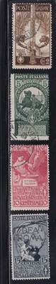 MATT'S STAMPS ITALY #119-122 KGDM OF ITALY 50TH ANN. 1911 ISSUES SET USED CV$170 - Image 1 of 3