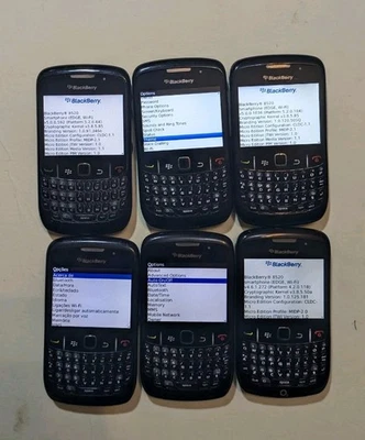 job lot 6x BlackBerry Curve 8520, Black, Smartphone, details in description - Image 1 of 4