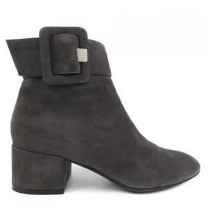 Sergio Rossi Stiefel Damen Gr. 37,5 grau Wildleder - Bild 1 von 6