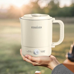 Hervidor de Viaje Portátil, 600ML Pequeño Hervidor Eléctrico con Mango Plegable, Alimentos G - Imagen 1 de 8