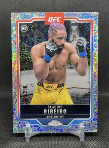 2025 Topps Chrome UFC CLAUDIO RIBEIRO Rookie SPECKLED Refractor /250 RC SP - Bild 1 von 3