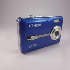 Technika JA550KB 5.0MP Compact Digital Camera Blue Tested - Picture 1 of 8
